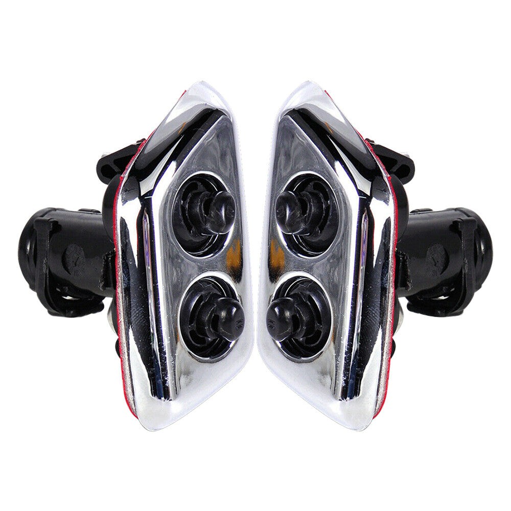 Pair Fit for Chrysler 300C Head Light Washer Wiper Spray Nozzle Jet DA805833AA