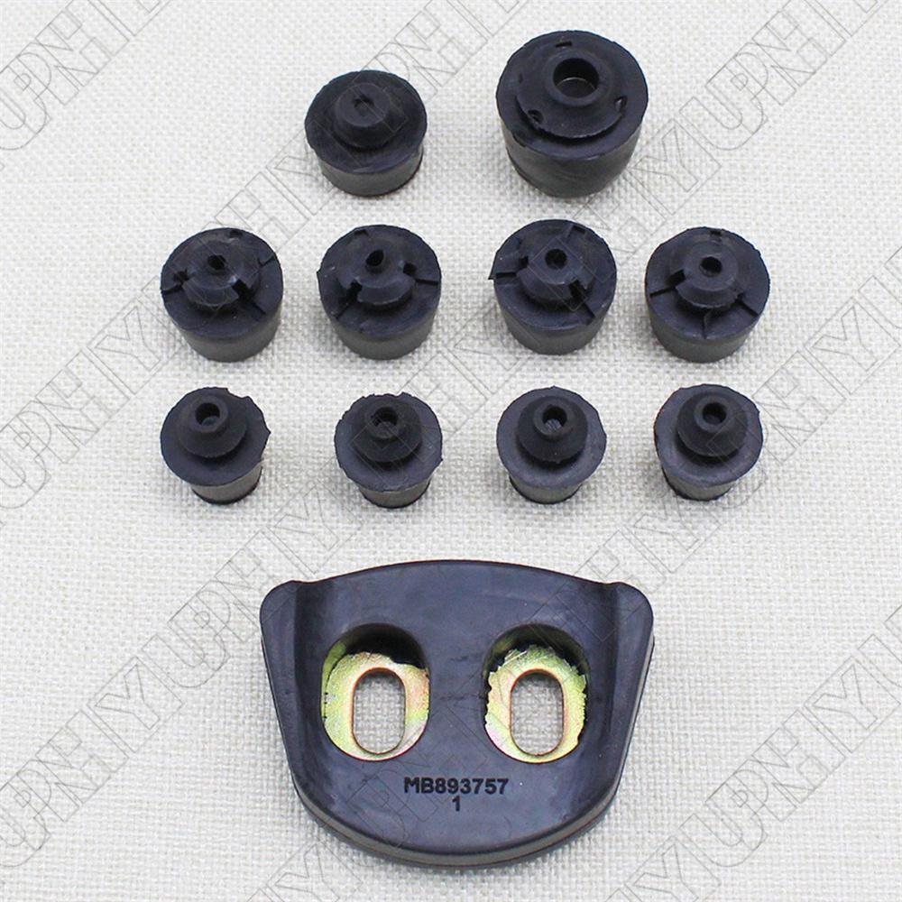 11Pcs Door Buffer Pad Rubber Bump Stops for Mitsubishi for Pajero Montero MB893757