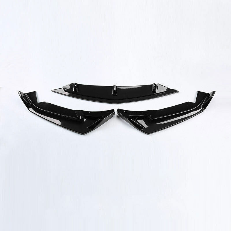 Front Bumper Lip Spoiler Bodykit Refit Black 3P Fit for Cadillac CT5 2020-2024