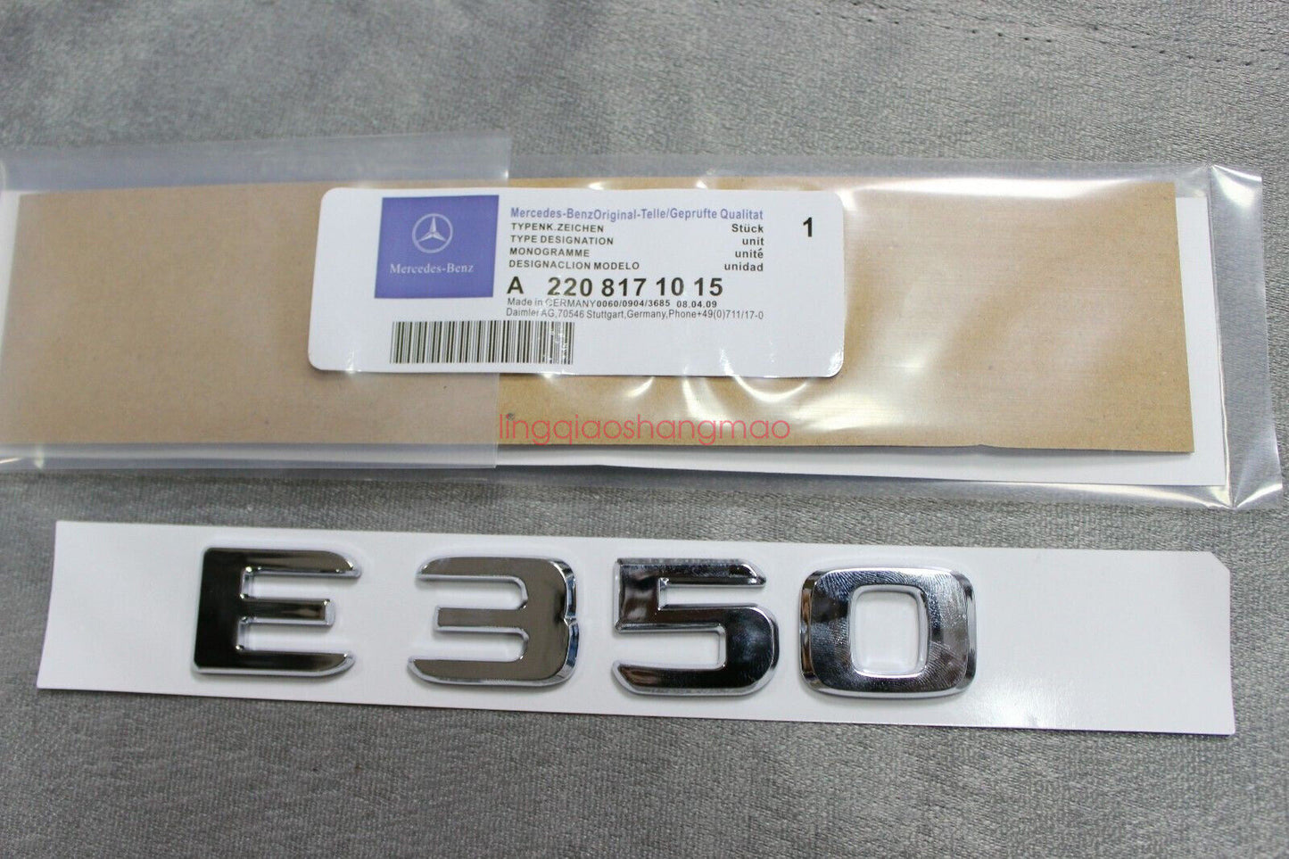 FOR CHROME for BENZ E350 REAR TRUNK LETTERS BADGE EMBLEM E-CLASS
