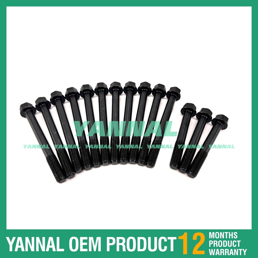 14-piece cylinder head bolt set for Shibaura S773L diesel engine