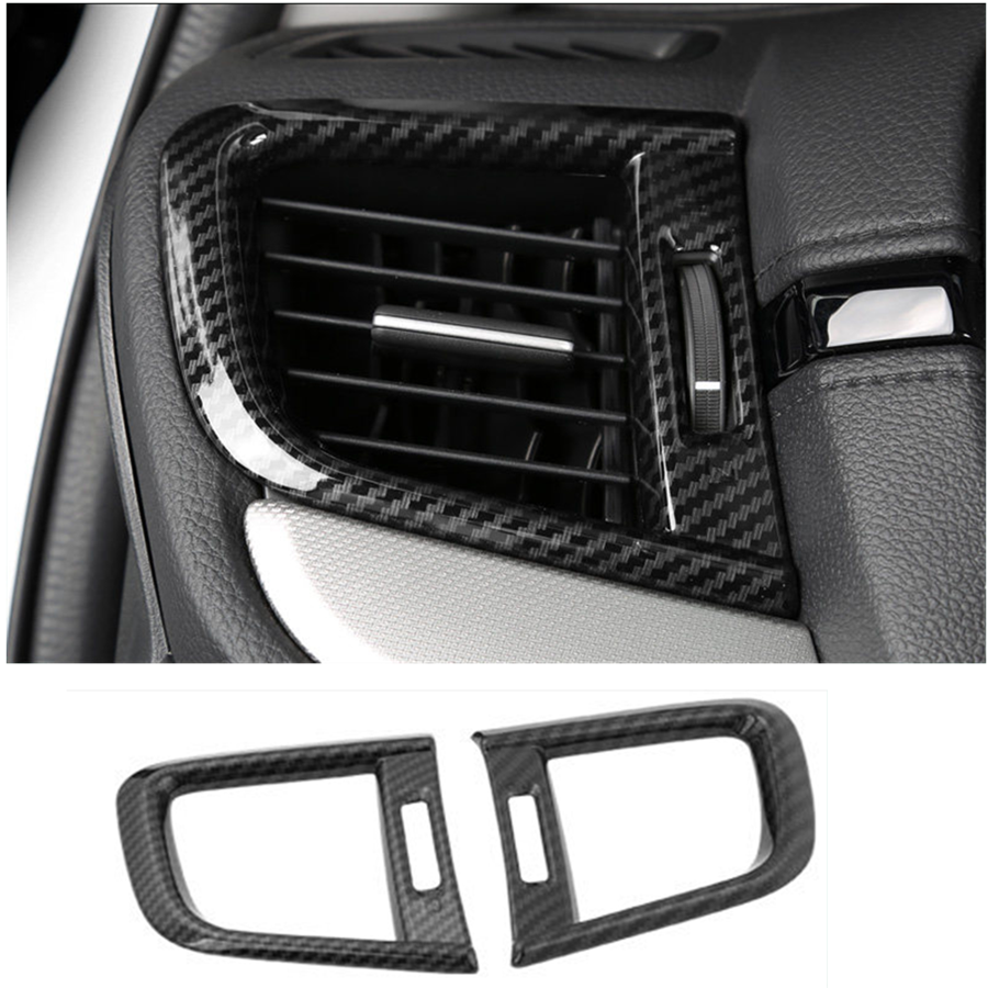 2017-2022 for Honda CRV CR-V Dashboard Air Vent Cover Trim Carbon Fiber ABS 4X