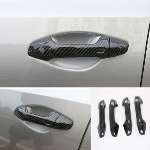 for Kia Forte 2019-2023 Carbon Fiber ABS Outside Door Handle Molding Cover Trim
