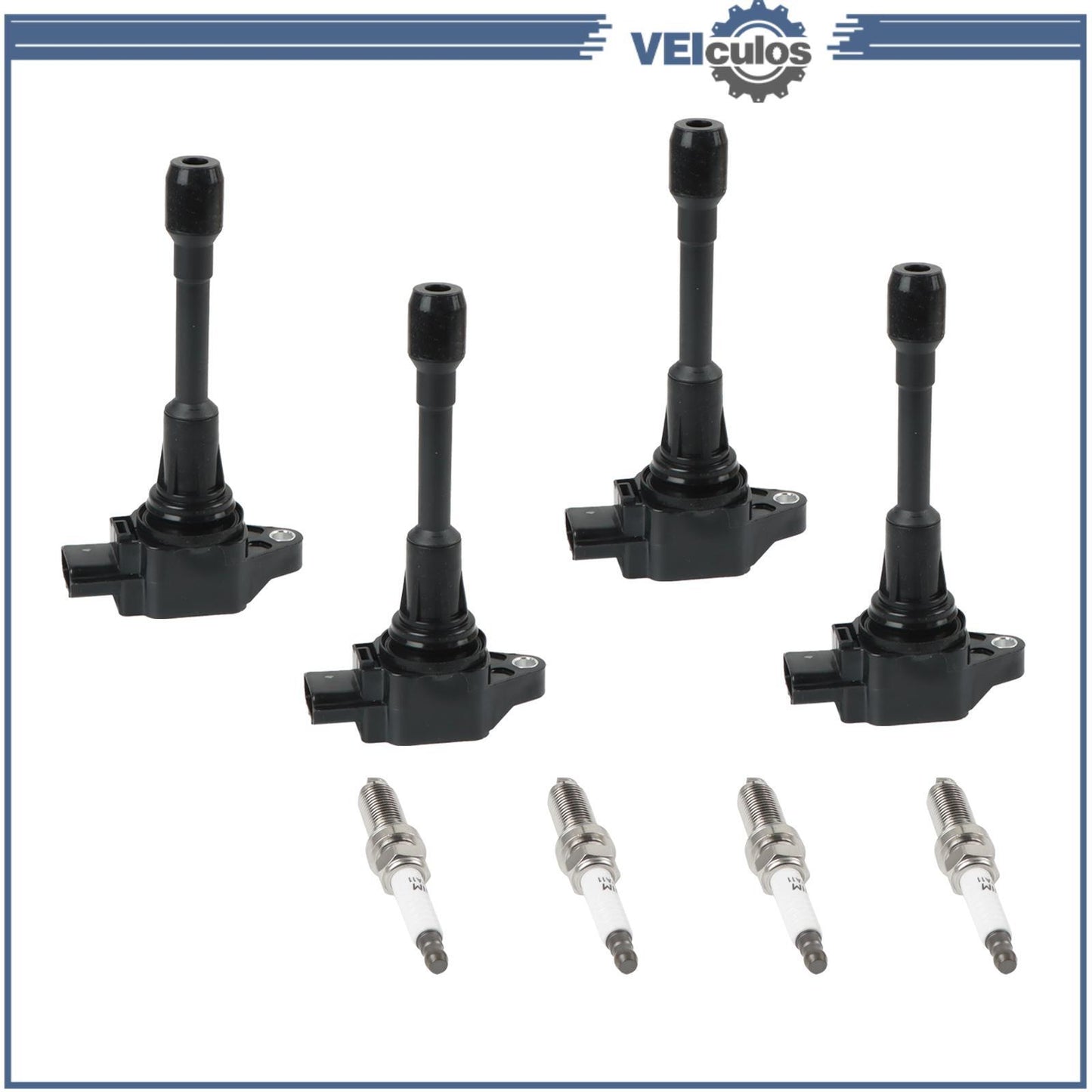 4Pcs Ignition Coil  Iridium Spark Plug for Infiniti QX60 for Nissan ALtima L4 2.5L