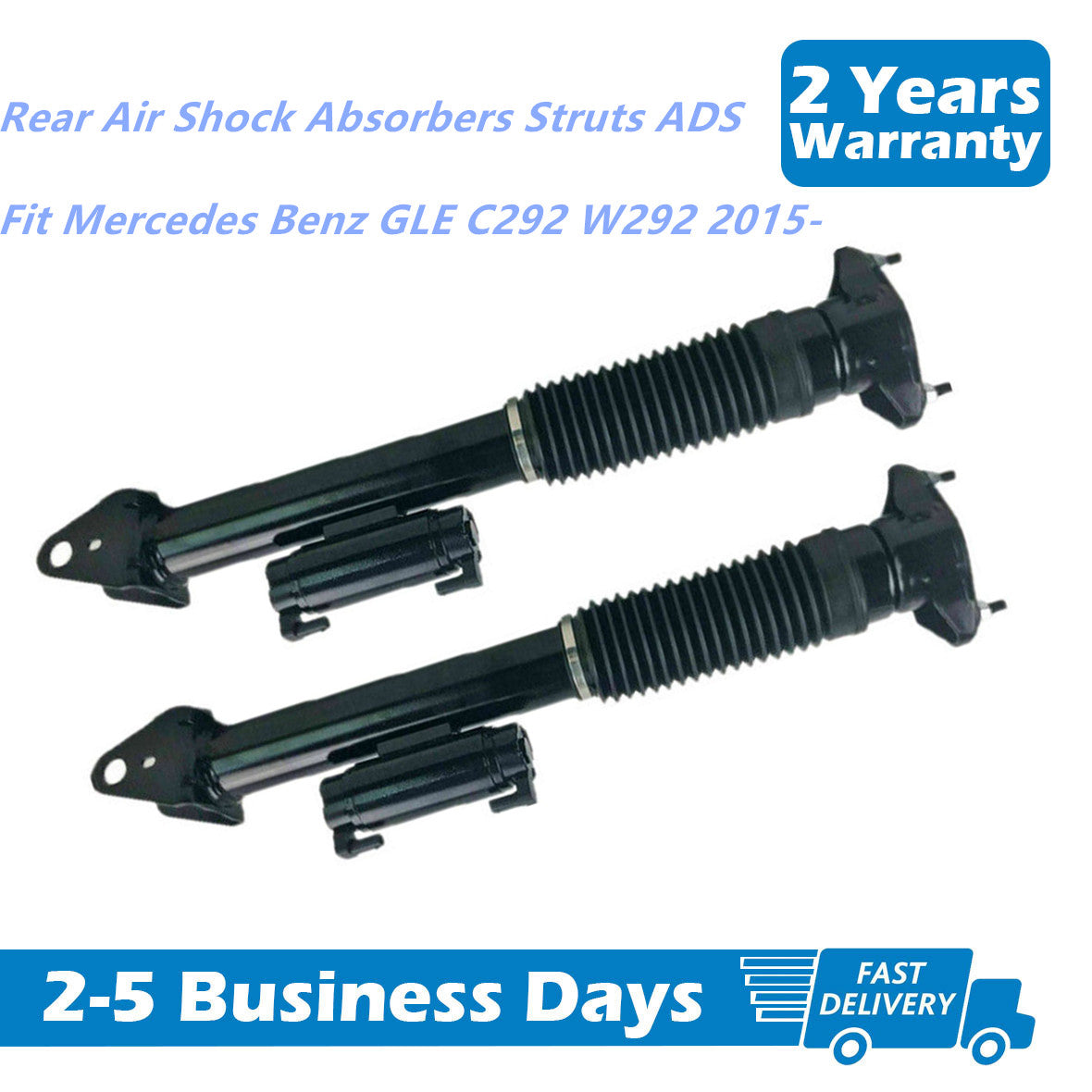 2-piece rear shock absorber strut ADS fits for Mercedes GLE C292 GLE400 450 500 4Matic