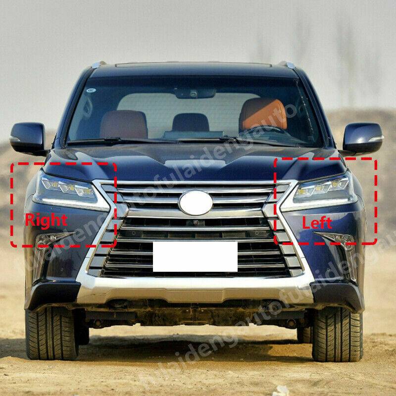 2p for LEXUS LX570 2016-2021 Car Headlight Lens Cover Clear Lampshade lamp shell