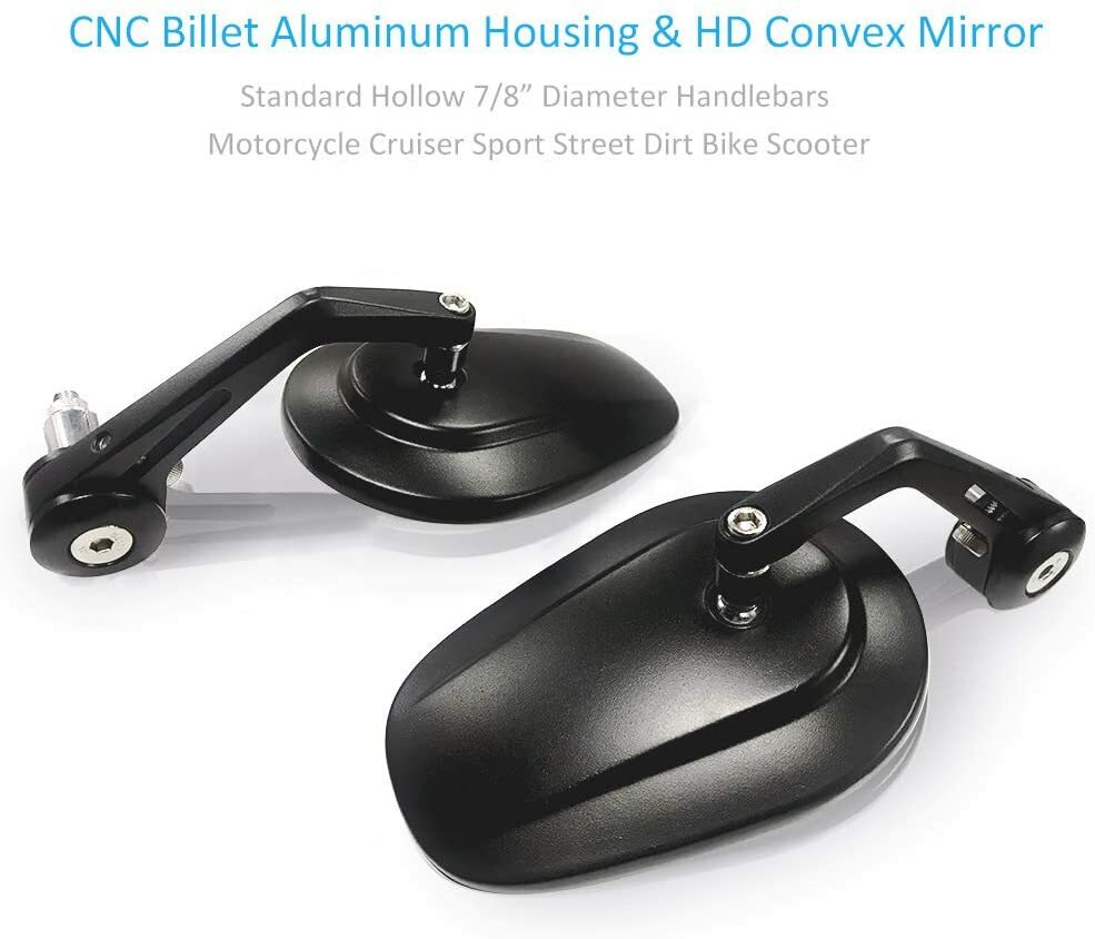 7/8 22mm Rearview Mirror Rear View Handle Bar End Side for Suzuki , Honde, Yamah