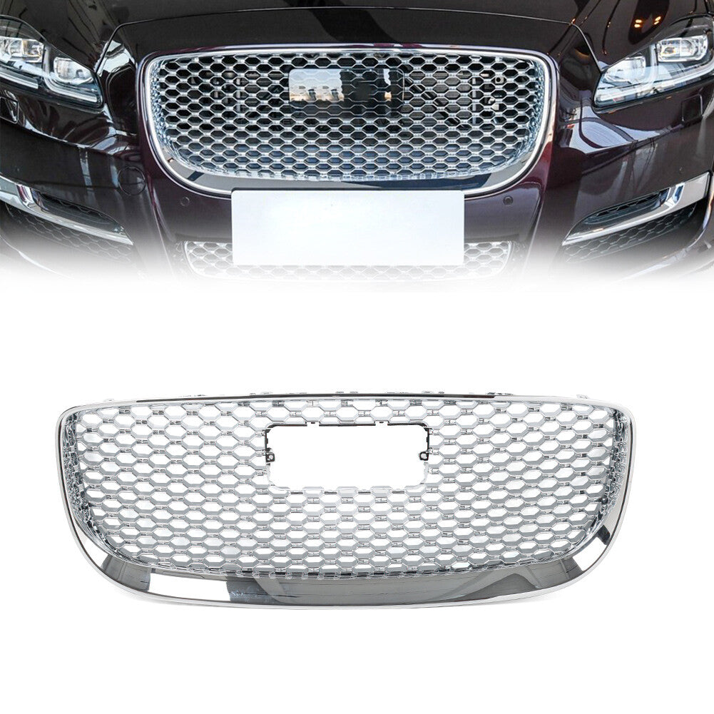 Front Bumper Radiator Grille Mesh Grid for Jaguar XJ 2016-2020