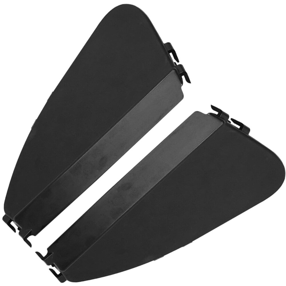 Pair Front Bumper Center Lower Grille Covers Black Plastic For X1 F48 LeftRight