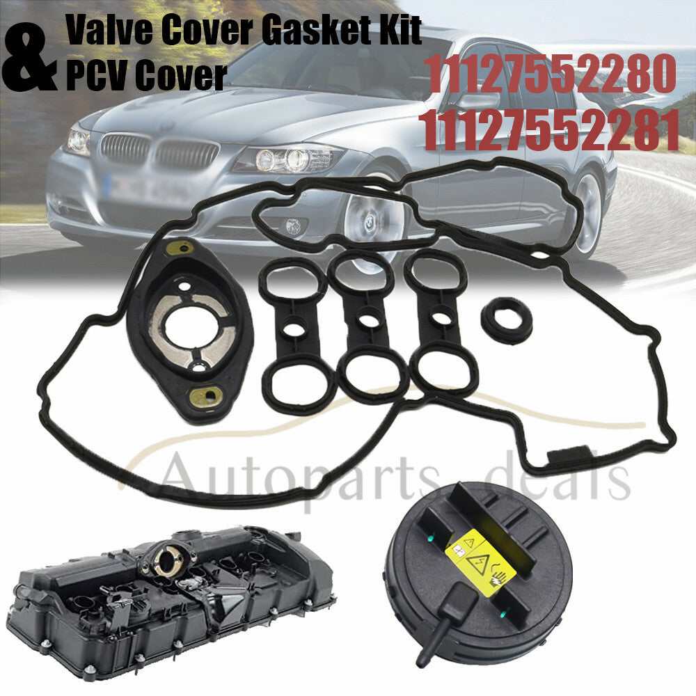 PCV Valve Cover Valve Cover Gasket Kit Set fit for BMW E82 E90 E70 X3 X5 128i 328i