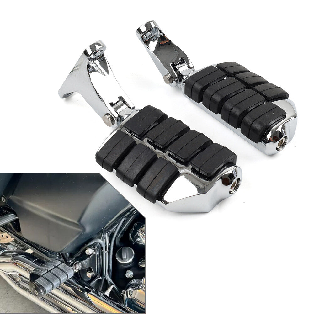 1Pair Rear Passenger Footpeg Mount Bracket for Harley Electra Street Glide 1993+