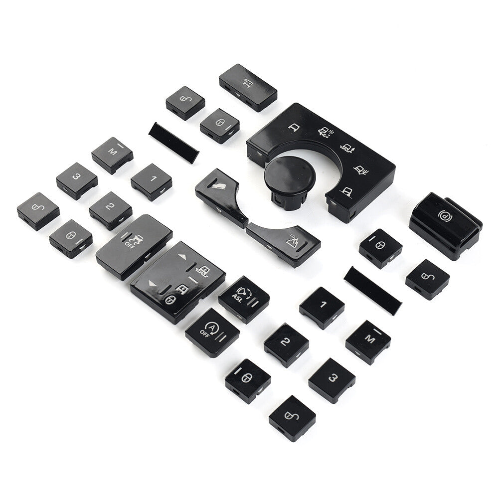 Window Lift Switch Button Center Terrain Mode Cover Set for Land Rover Range