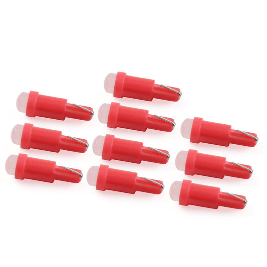 Instrument Bulb Indicator T5 1 SMD Light Dashboard Gauge Wedge Bulbs red