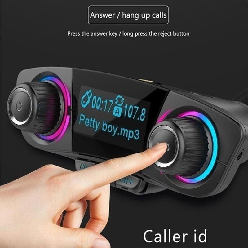 Bluetooth Car FM Transmitter MP3 Player Radio Wireless Adapter W/2 USB Charger