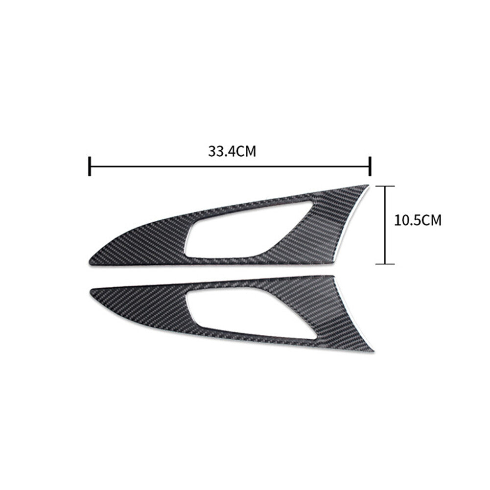 2X Carbon Fiber Door Handle Panel Cover Trim for Mazda 3 Axela 2014 2017-2018