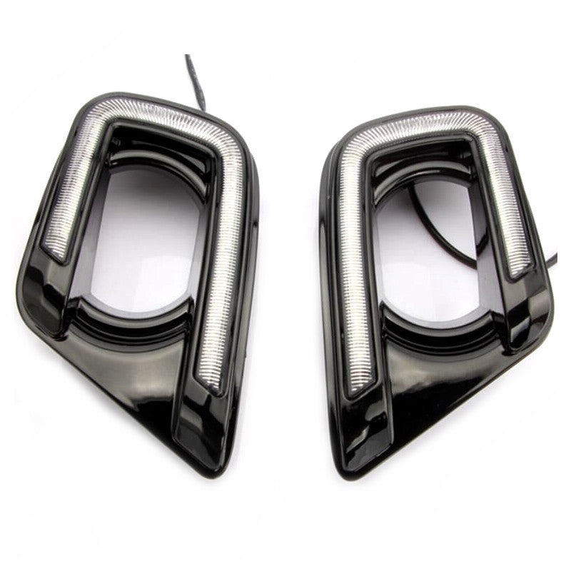 A pair of front bumper LED daytime running lights and fog lights are available for the for Dodge Journey 2015 - 17