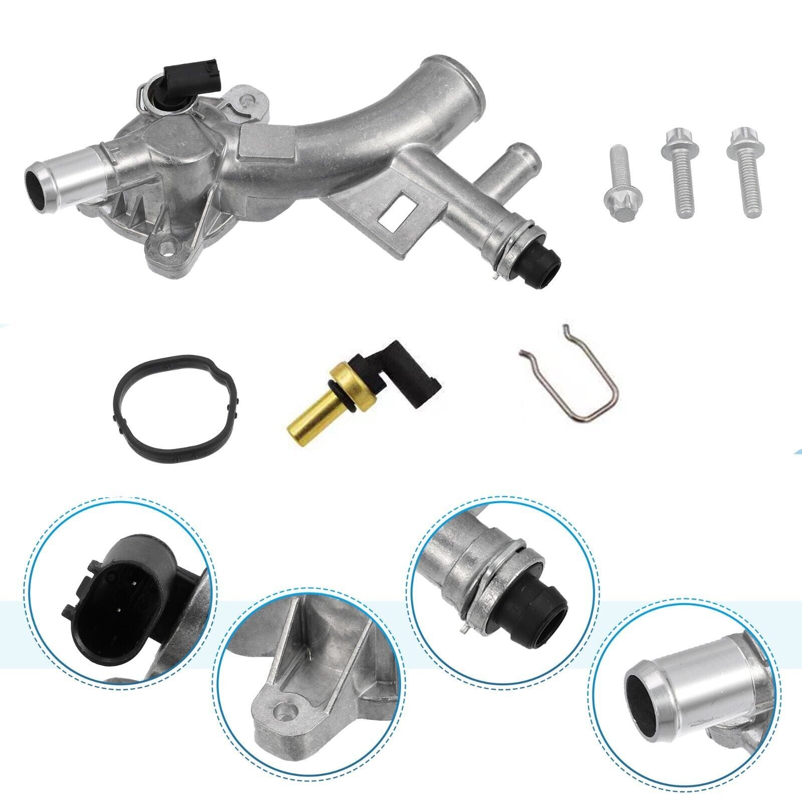 Engine coolant socket with sensor for Chevrolet for Cruze Sonic Trax Encore 1.4L