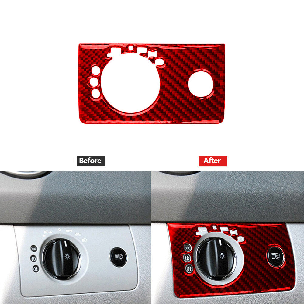 Red carbon fiber headlight console trim for Mercedes-Benz M-class 06-11 A