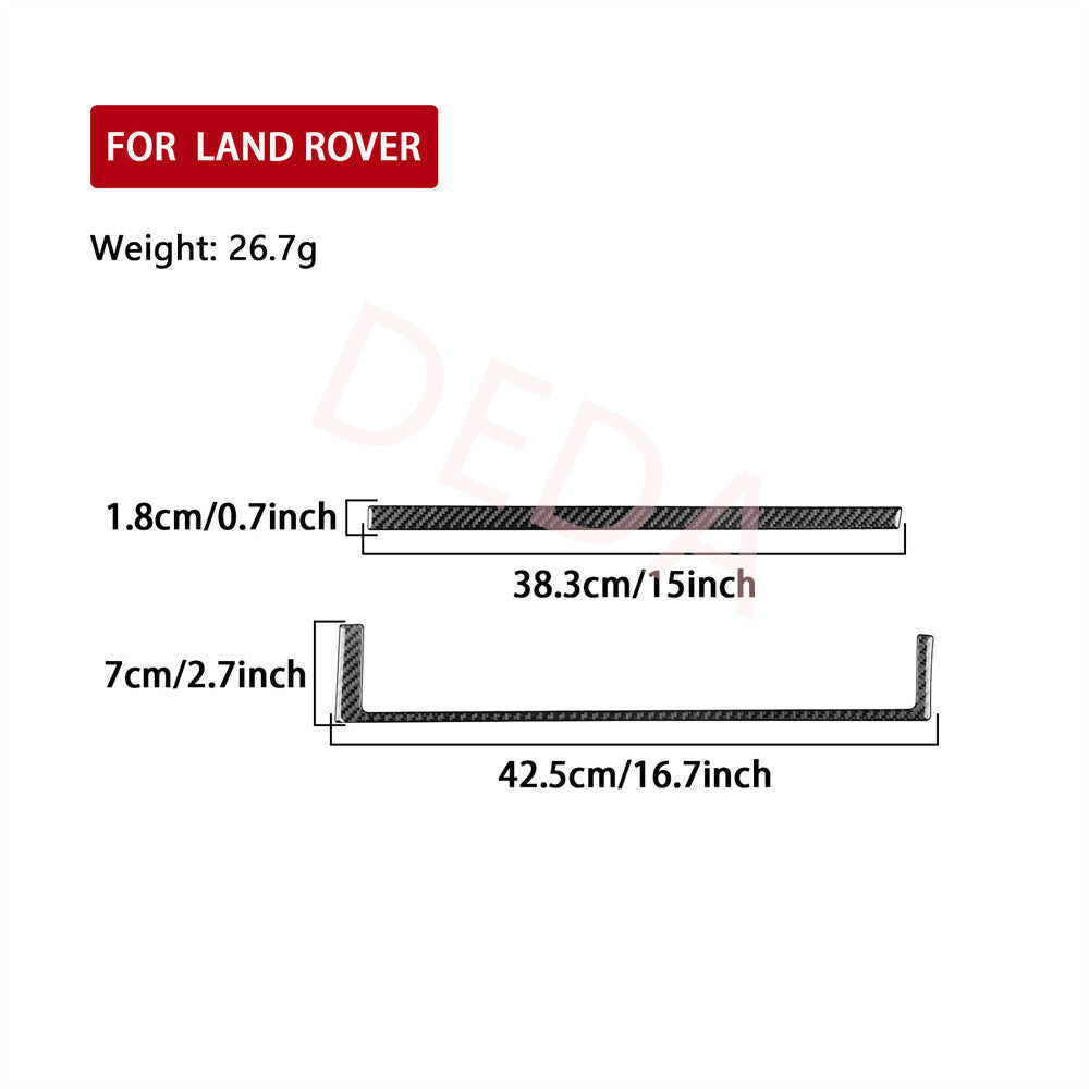 Dashboard for Co -pilot Panel Trim for Land Rover Discovery Sport 2015-19Carbon Fiber