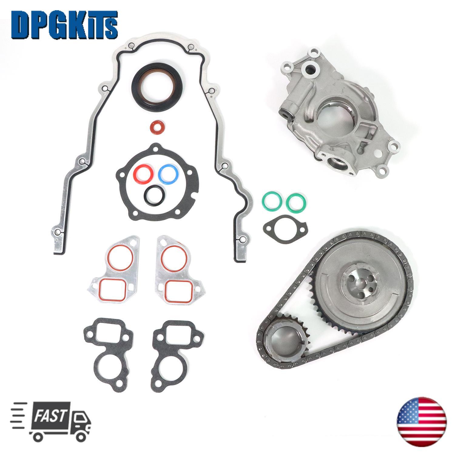 Oil Pump Gasket  Timing Chain Kit For 07-13 for Chevy GM LS1 LS3 LS2 LS6 4.8L 5.3L