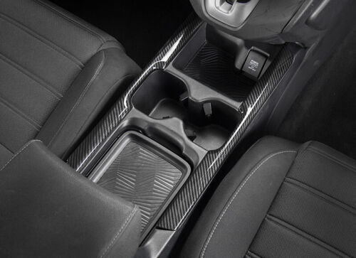 Carbon Fiber Both Side Trim Console Gear Shift ABS for Honda CRV CR-V 2017-2021