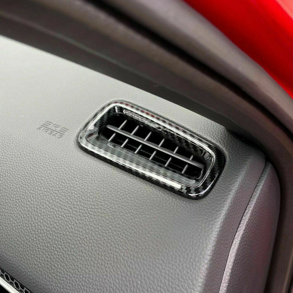 16P Black Carbon Fiber Interior Kit Trim Accessories for Honda for Civic 2022-2023