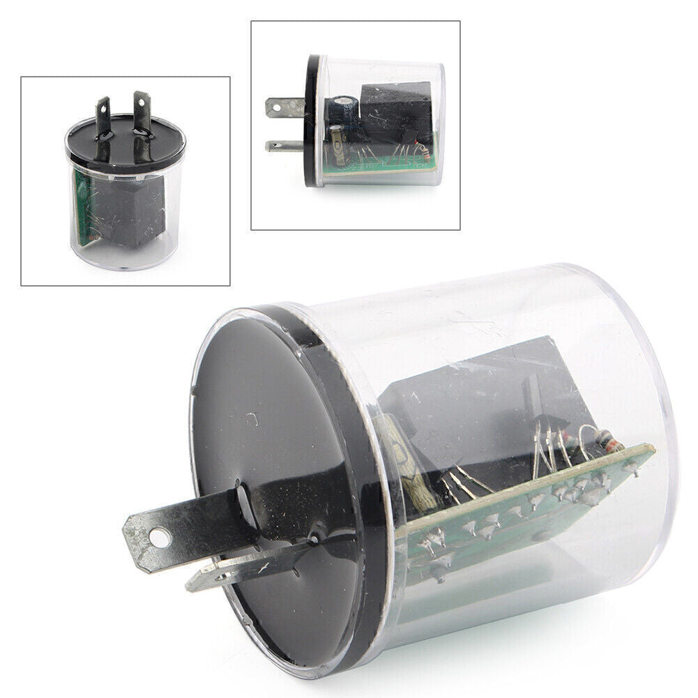 12V 2 PIN waterproof Turn Signal LED Flasher Blinker Universal Relay