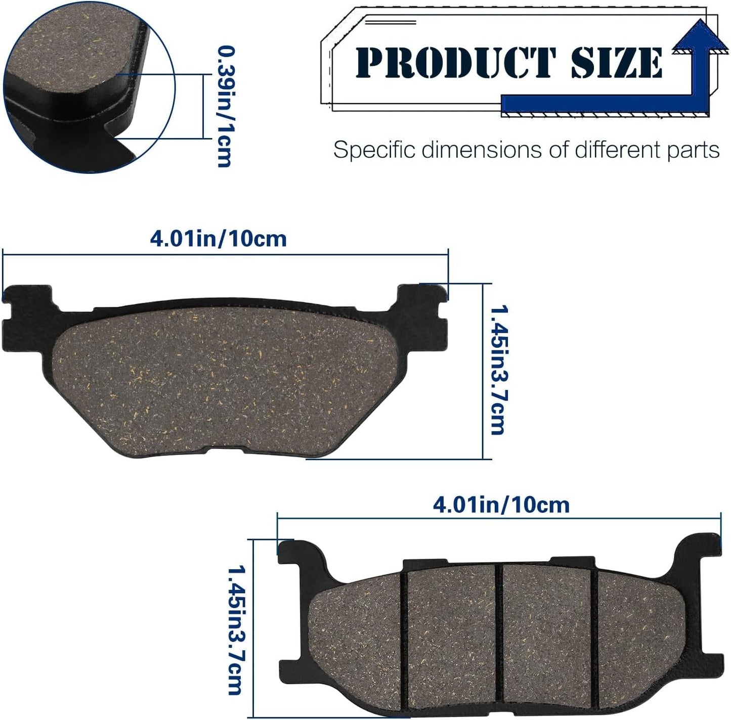 Brake Pads for YAMAHA XVS950 V-Star 950 Tour 2009-2014 / XVS950R XVS 950 Bolt