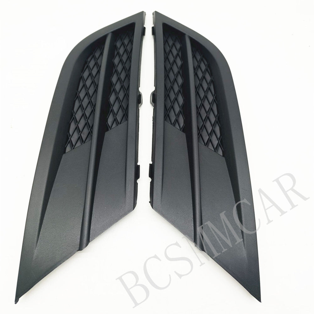 Front Bumper Fog Light Grille Grill Cover Cap Pair Fit for VW for Jetta 2015-2017