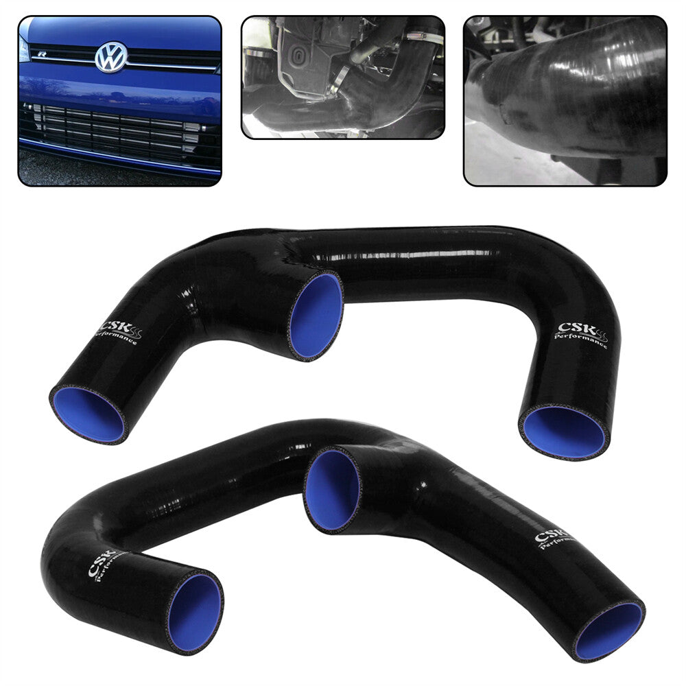 for VW for Golf R GTI MK7 2.0T for Audi S3 8V Upgrade Intercooler Intake Pipe Hose 2Pcs