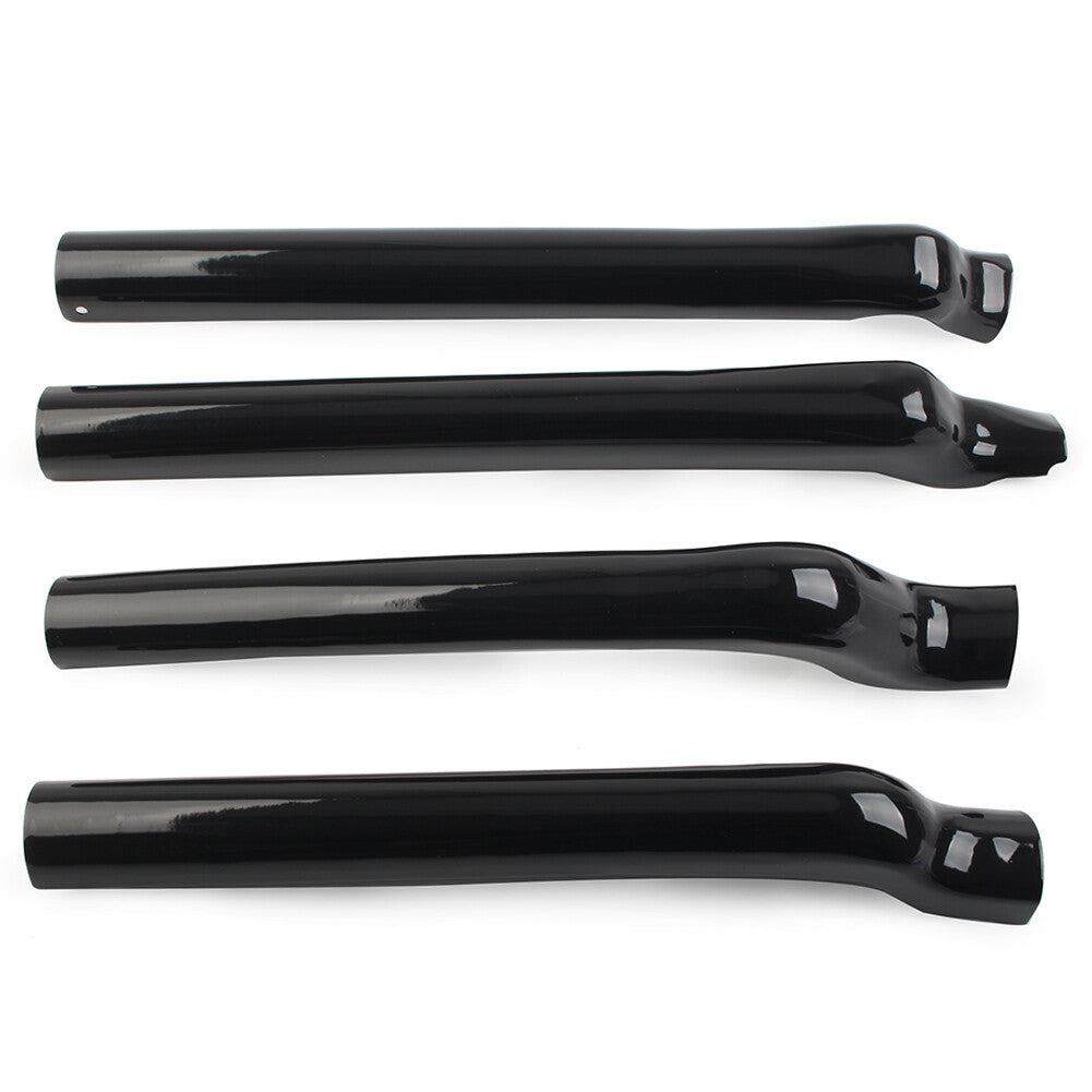 for Harley Heritage Softail Classic FLSTC Rear Swingarm Tube Covers Metal Black
