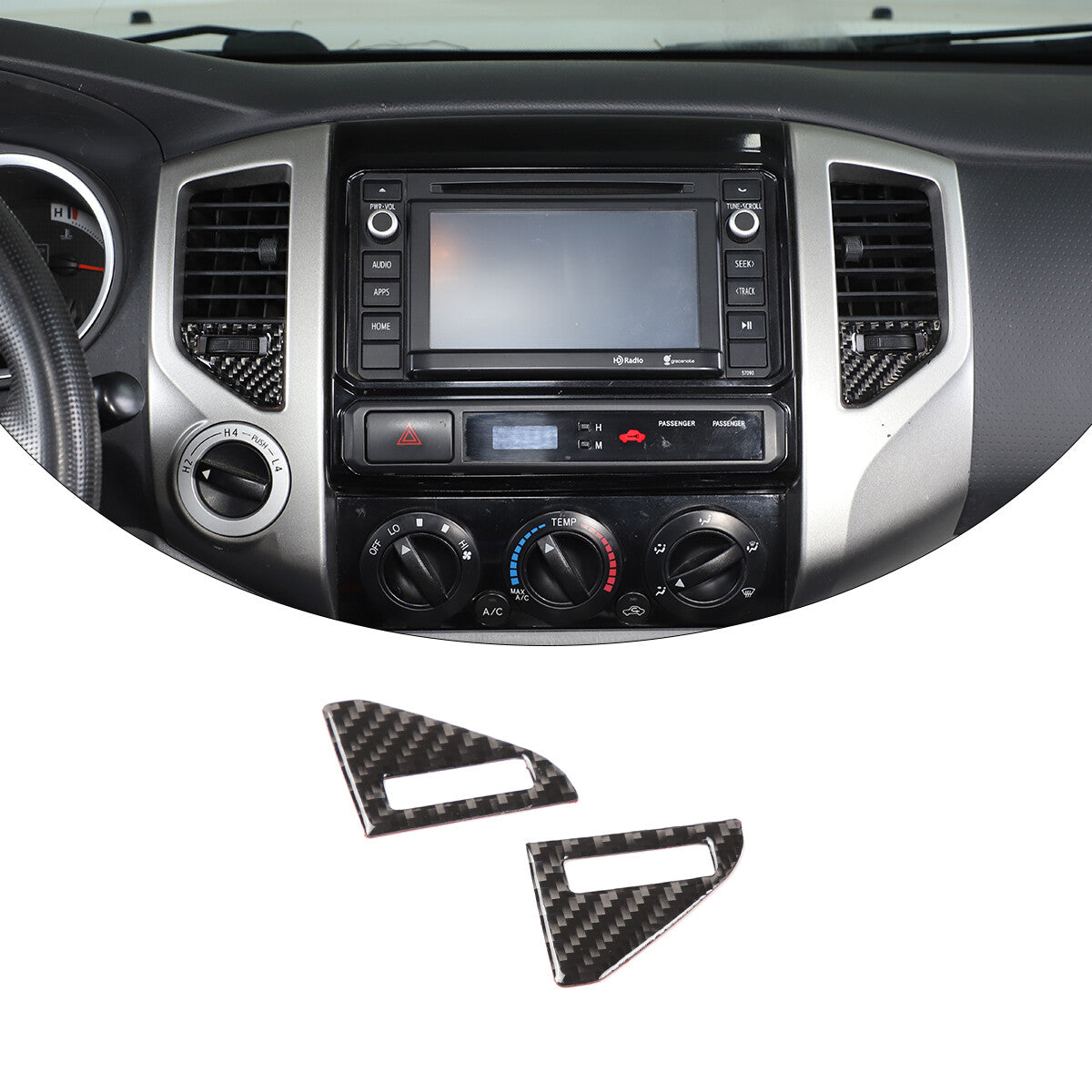 ABS carbon fiber interior door kick guard cover trim for Corvette C8 20-24