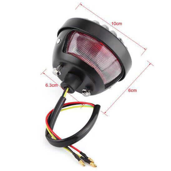 Dirt Bike Tail Brake Light Round for Harley Davidson Cafe Racer Bobber Chopper