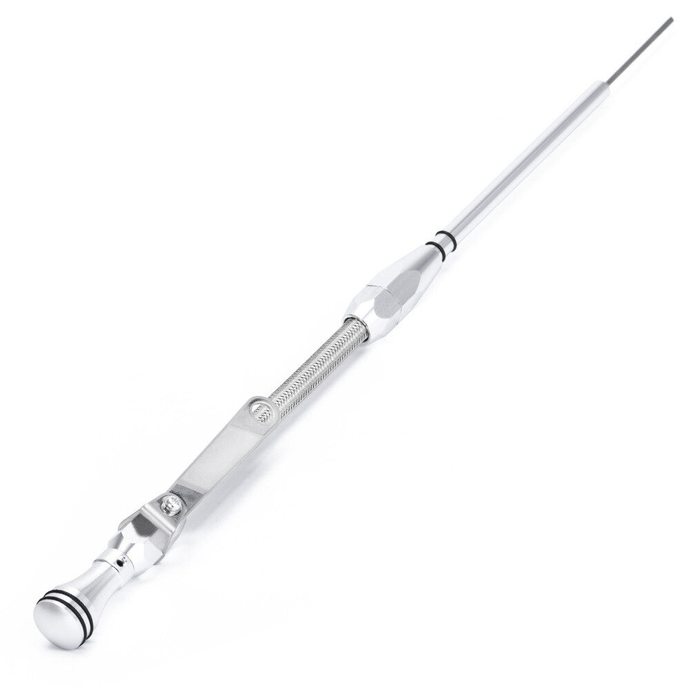 SBC Chrome Steel Engine Oil Dipstick for Chevy 350 283 327 383 400 Tube Dipstick