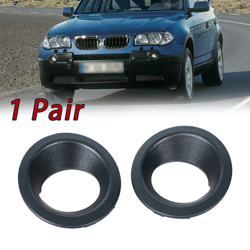 2Pcs Front Fog Light Cover Trim Bezel Shade for BMW X3 E83 2004-2006