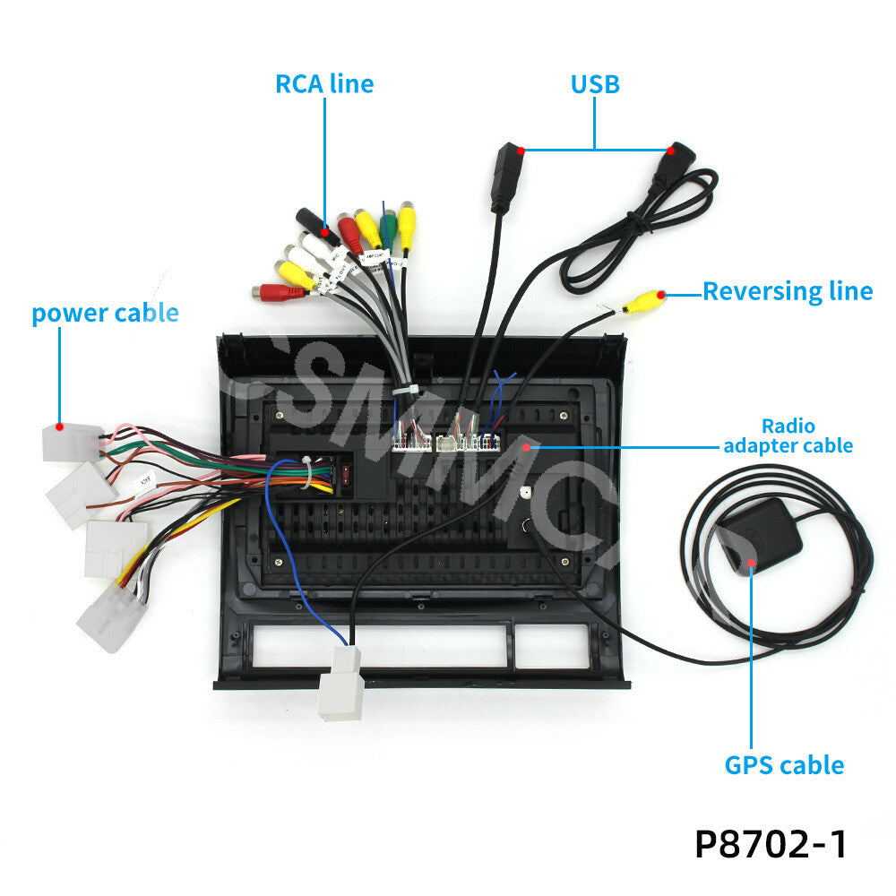 Car MP5 Player Stereo Radio GPS Wifi 2+32G Fit for Toyota Tacoma Hilux 2005-2013