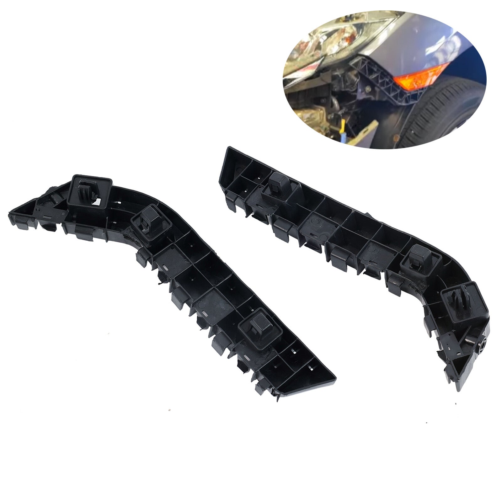 Front Bumper Brackets Support LH RH for Honda for Civic 2016-2021 # 71193TBAA00
