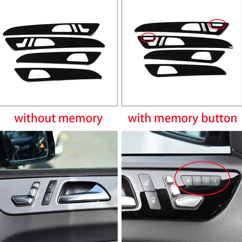 Kit for Benz GL GLE GLS ML W166 2013-19 Interior Door Panel Trim ABS Oak Grain¡Á4