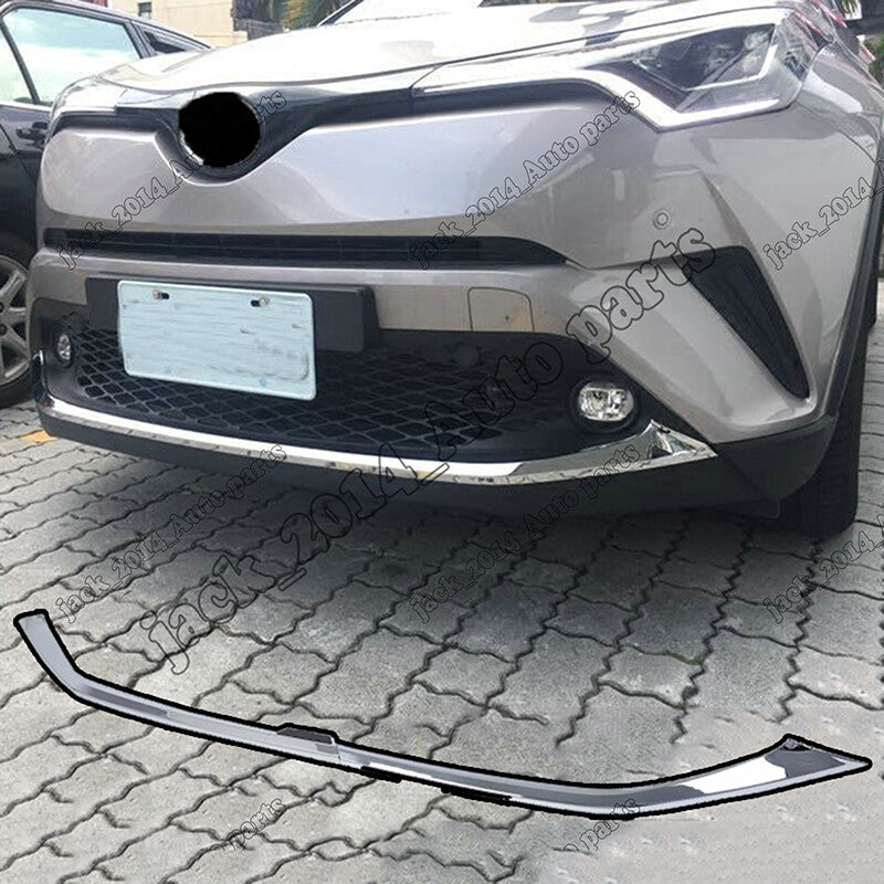 for Toyota CHR C-HR 2016-2020 Chrome ABS Front Bumper Bottom Lip Cover Trim 2PCS