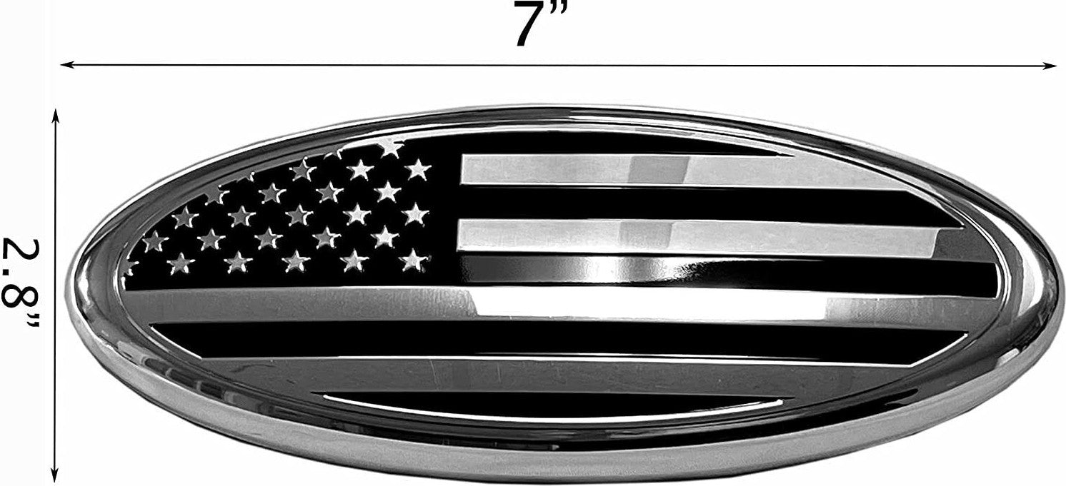 Car hood badge decals  for ford  F150 F250 F350 in chrome black.