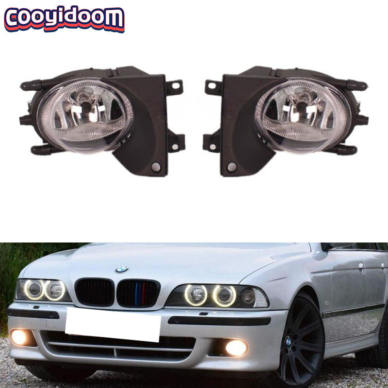 For 2001-2004 for BMW 525i 530i 540i E39 Front Fog Lights With BulbsLeft+Right