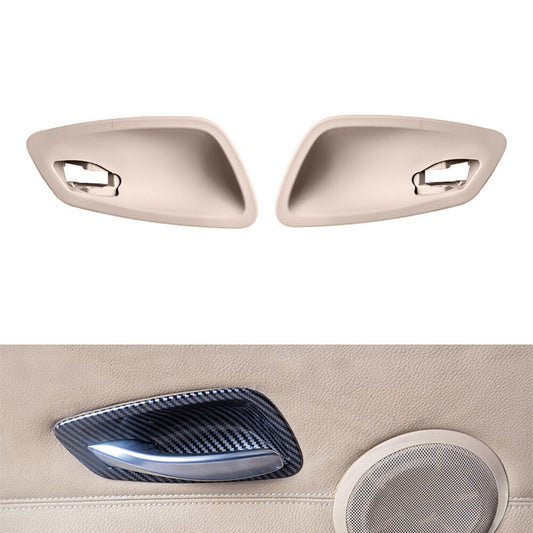 2PCS Inner Interior Door Handle Bowl Cover for BMW 3 Series E90 2005-2012 Beige