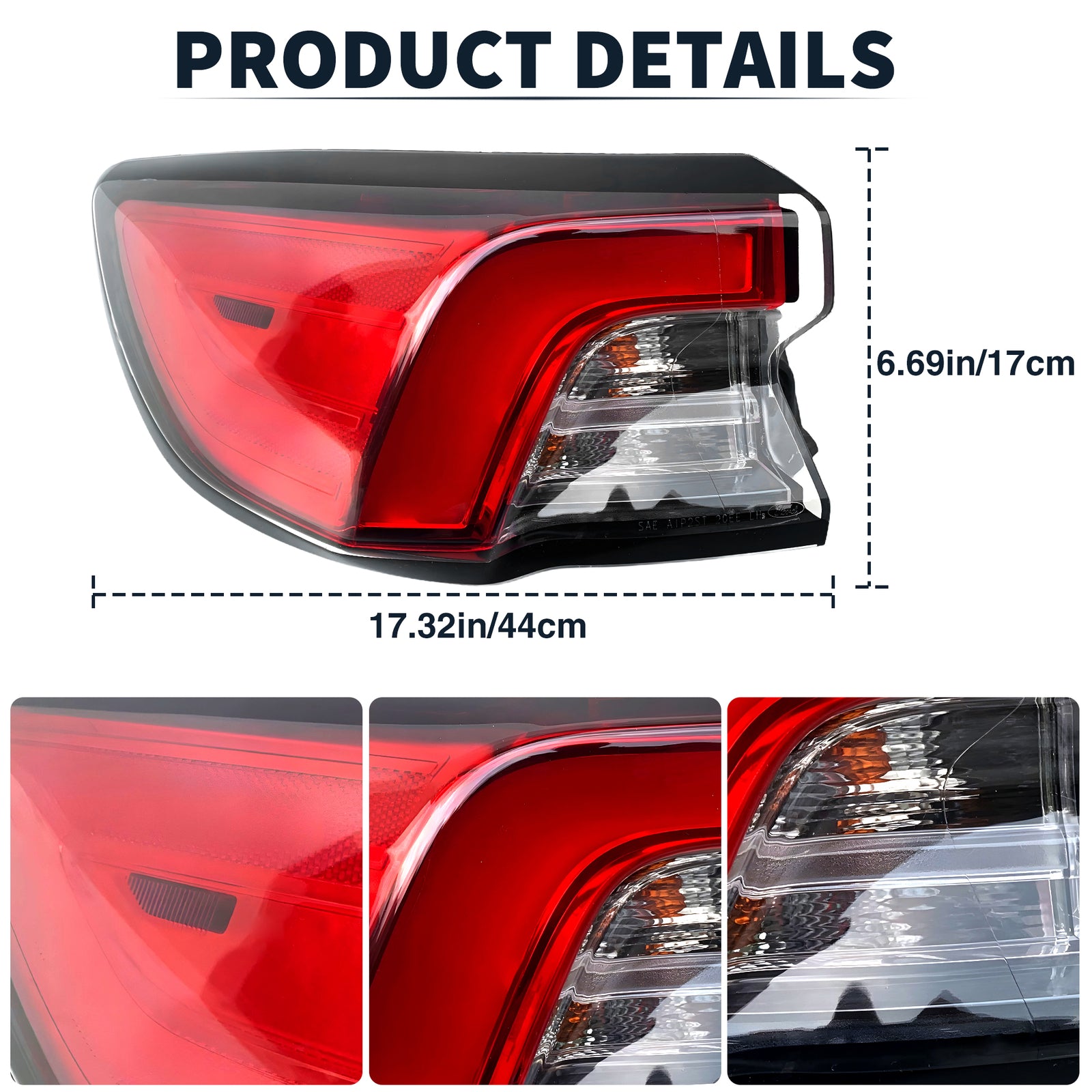 Left Driver Side Rear Tail Light Brake for Ford Escape 2020-2022 2021 Taillight