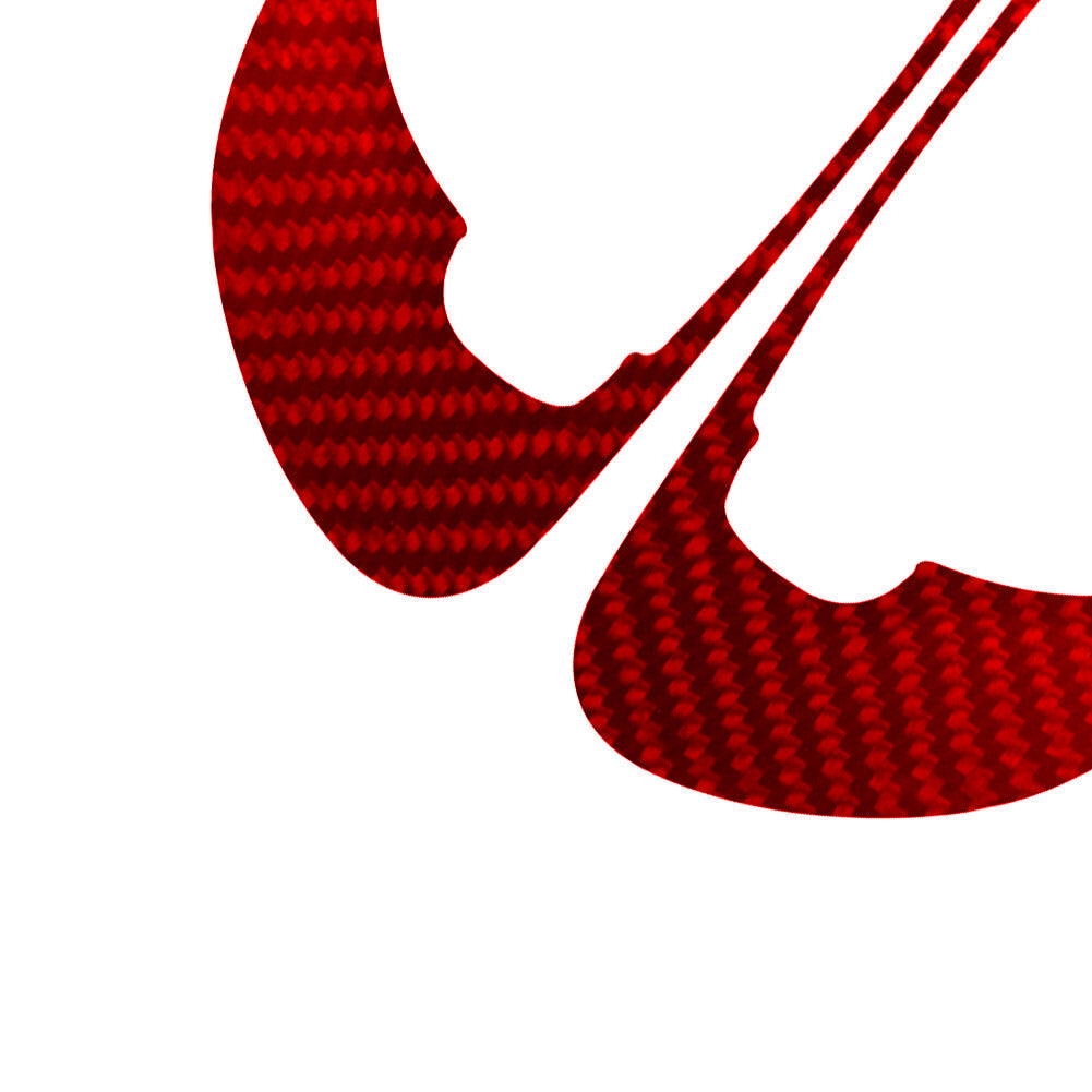 2X Red Carbon Fiber Front Door Handle Frame Cover Trim for Chrysler 200 2011-14