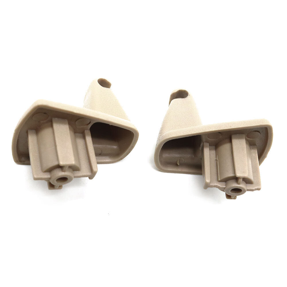 2X Beige Sun Visor Holder Hook Clips for Chrysler 300 300C for Dodge Charger Magnum