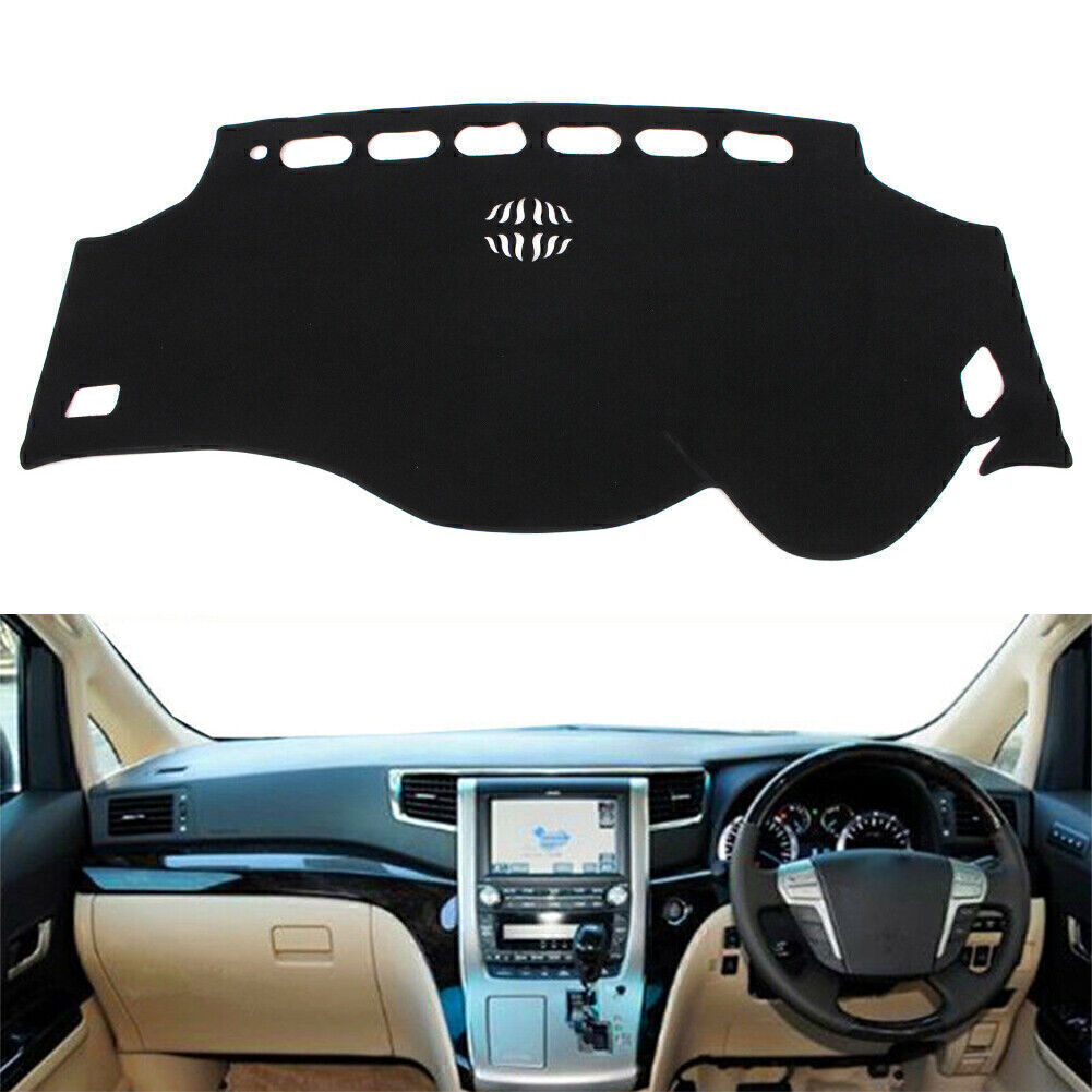 Dash Mat Dashboard Cover Dashmat RHD for Toyota Alphard 2008-2015 2016 2017 Blk