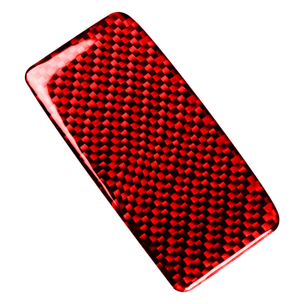 2Pcs Red Carbon Fiber Glove Box Cover Trim For Silverado for GMC for SIERRA 2014-2018