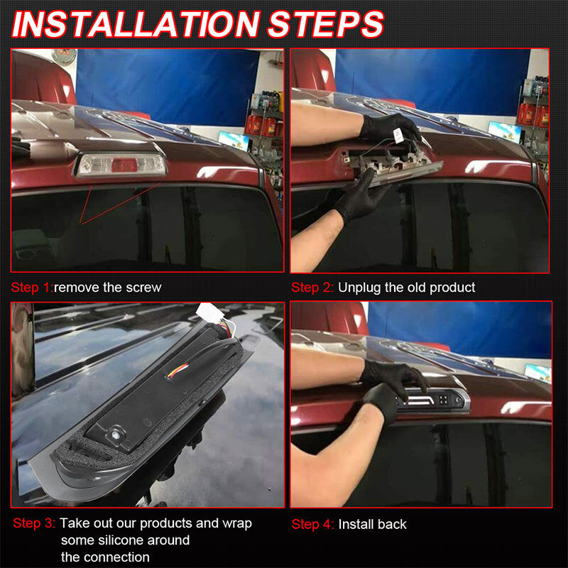 Smoked LED 3rd Tail Brake Light Cargo Lamp For 2002-09 for Dodge for Ram 1500 2500 3500