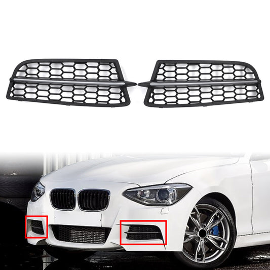 Honeycomb Front Bumper Fog Light Grille Grill Fit for BMW 1-Series F20 F21 2011-2015