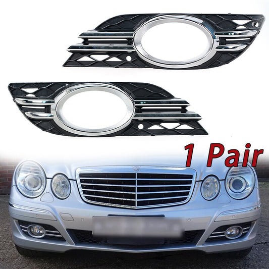 Pair Front Fog Light Grill Cover Trim For 2007-2009 for Mercedes-Benz E-CLASS W211